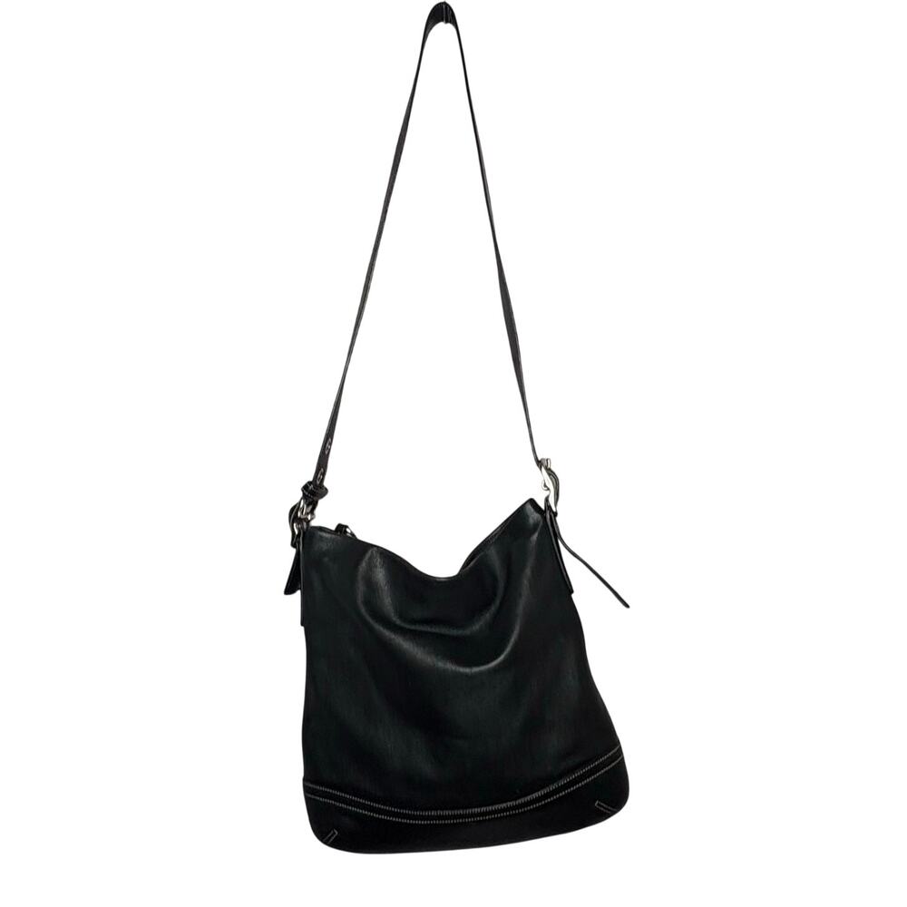 Coach Vintage SoHo Black Leather Convertible Crossbody 90's Y2K Purse